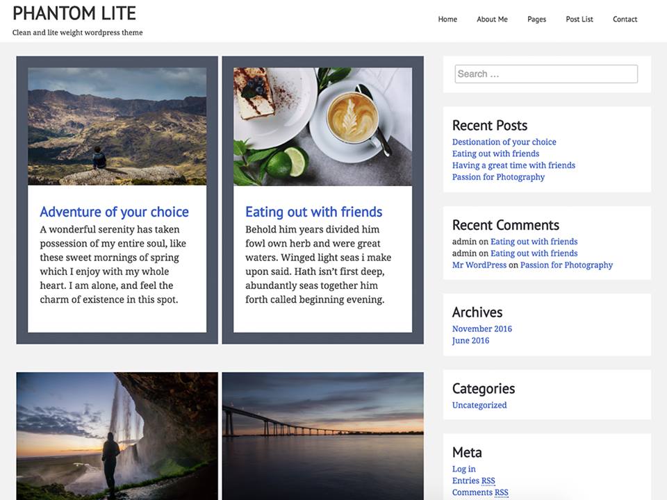 PhantomLite Preview Wordpress Theme - Rating, Reviews, Preview, Demo & Download