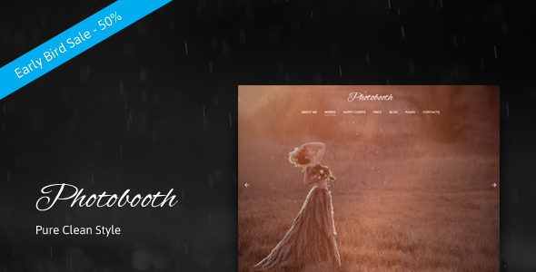 Photobooth Preview Wordpress Theme - Rating, Reviews, Preview, Demo & Download