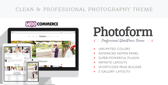 Photoform Preview Wordpress Theme - Rating, Reviews, Preview, Demo & Download