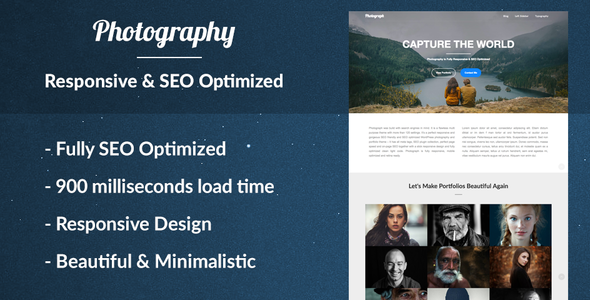 Photograph The Preview Wordpress Theme - Rating, Reviews, Preview, Demo & Download