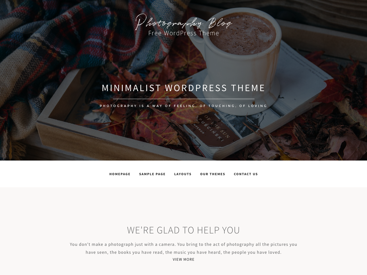Photography Blog Preview Wordpress Theme - Rating, Reviews, Preview, Demo & Download