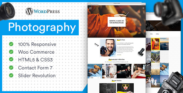 Photography Responsive Preview Wordpress Theme - Rating, Reviews, Preview, Demo & Download
