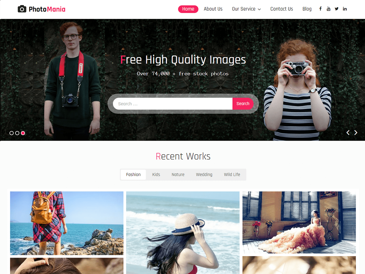 Photomania Preview Wordpress Theme - Rating, Reviews, Preview, Demo & Download