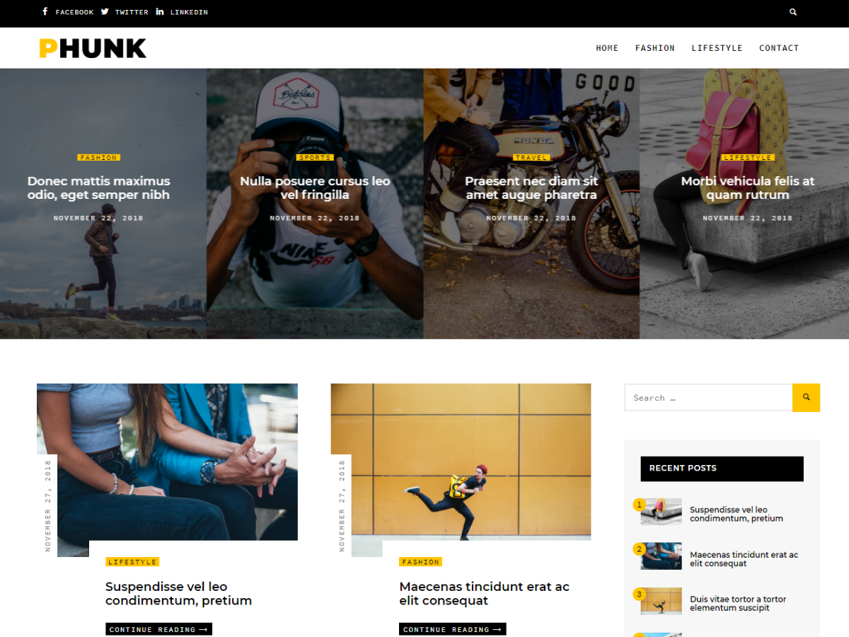 Phunk Preview Wordpress Theme - Rating, Reviews, Preview, Demo & Download