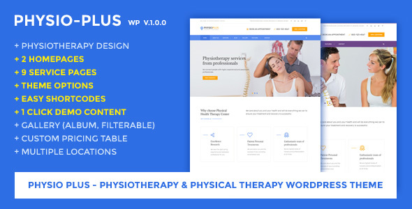 Physio Plus Preview Wordpress Theme - Rating, Reviews, Preview, Demo & Download