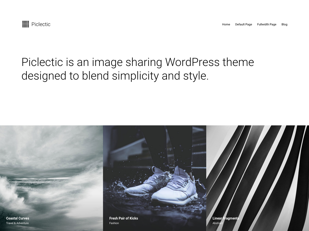 Piclectic Preview Wordpress Theme - Rating, Reviews, Preview, Demo & Download