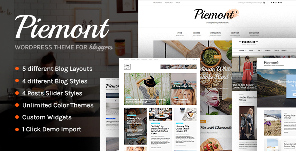 Piemont Preview Wordpress Theme - Rating, Reviews, Preview, Demo & Download