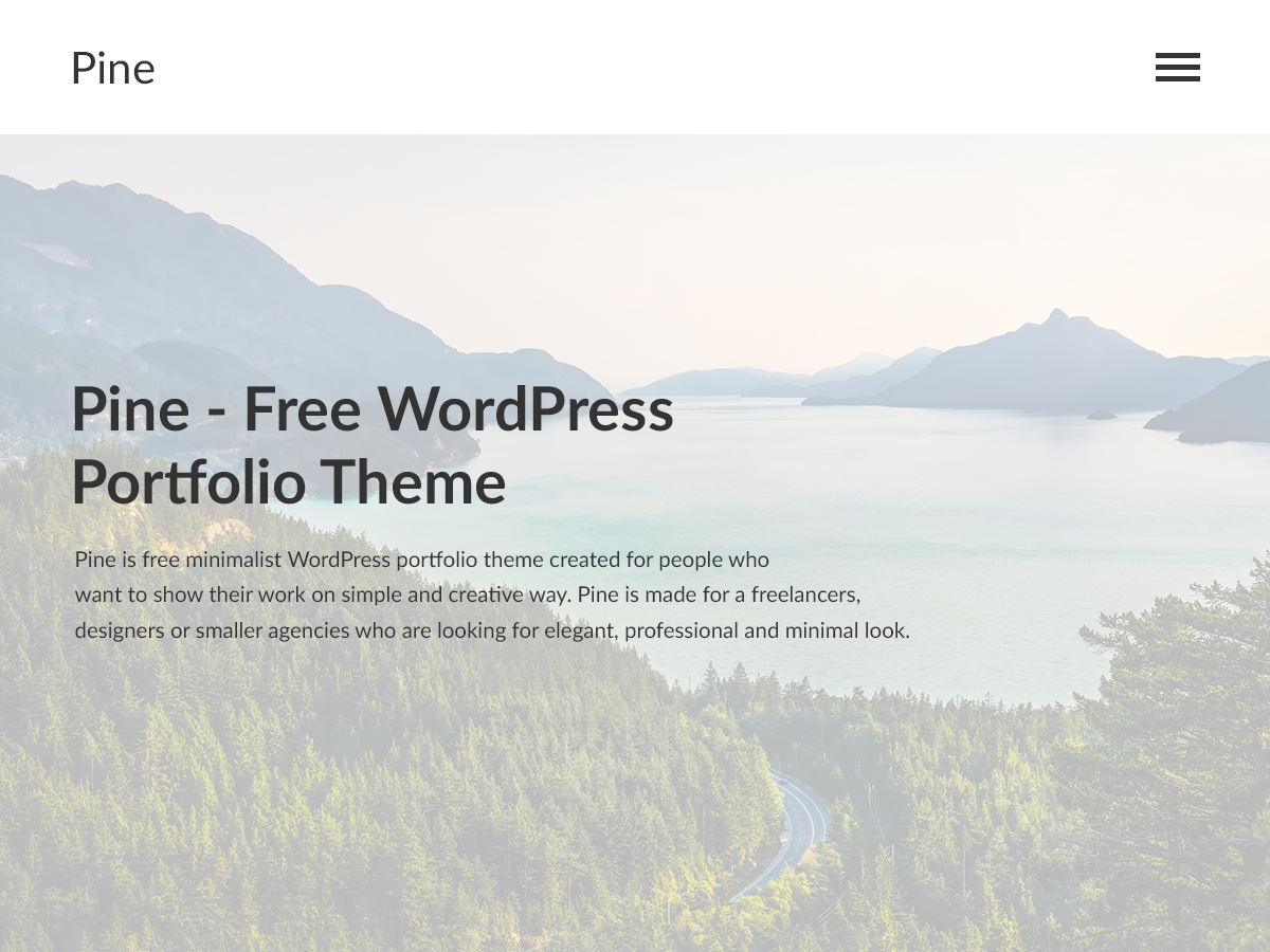 Pine Preview Wordpress Theme - Rating, Reviews, Preview, Demo & Download