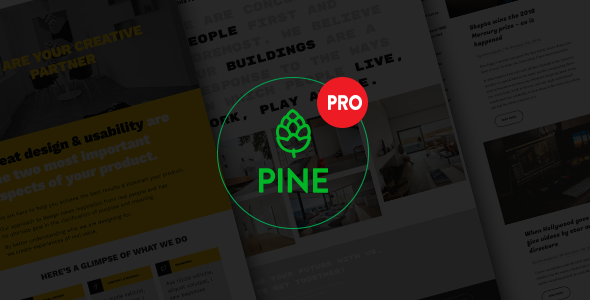 Pine PRO Preview Wordpress Theme - Rating, Reviews, Preview, Demo & Download