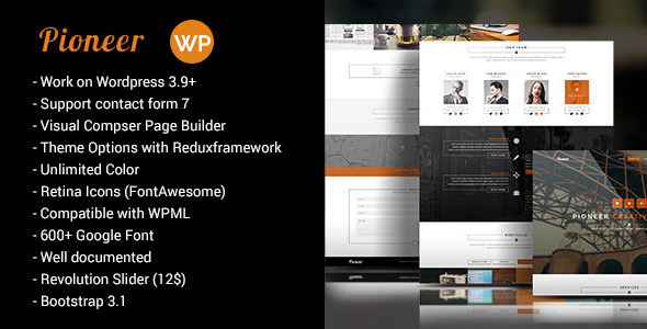 Pioneer Preview Wordpress Theme - Rating, Reviews, Preview, Demo & Download