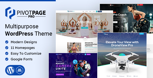 PivotPage Preview Wordpress Theme - Rating, Reviews, Preview, Demo & Download