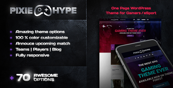 PixieHype Preview Wordpress Theme - Rating, Reviews, Preview, Demo & Download