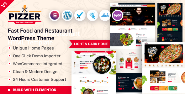 Pizzer Preview Wordpress Theme - Rating, Reviews, Preview, Demo & Download