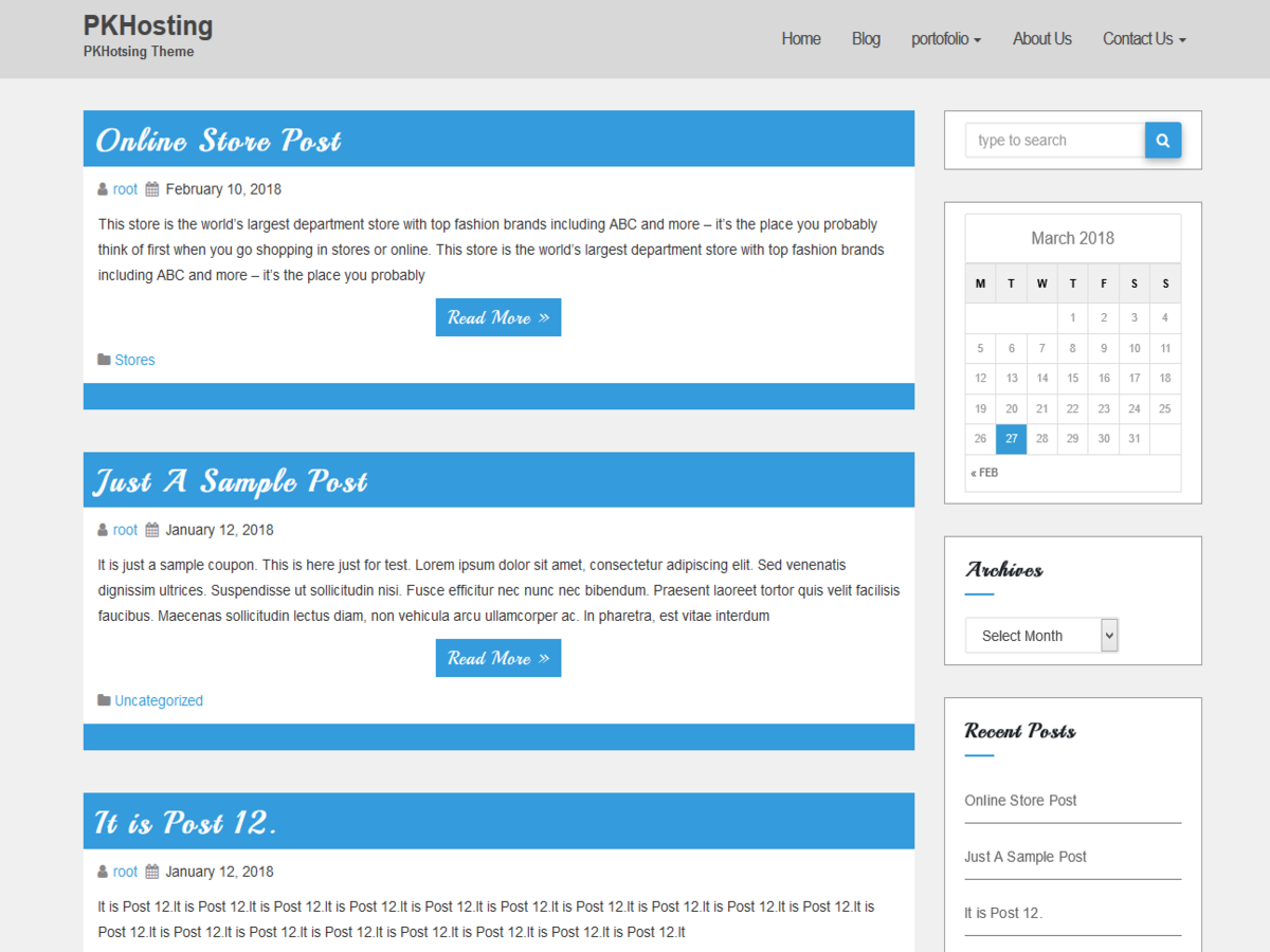 PKHosting Preview Wordpress Theme - Rating, Reviews, Preview, Demo & Download