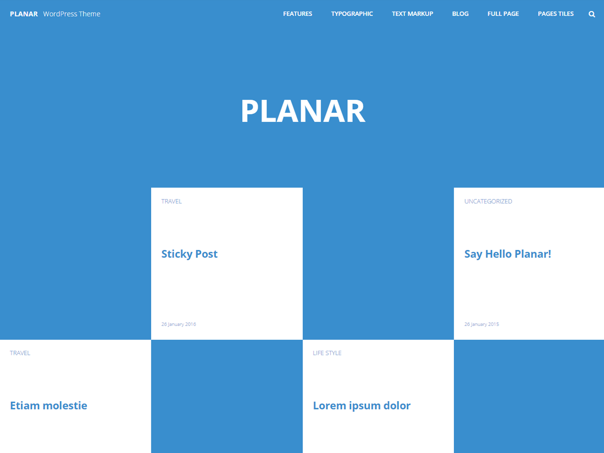 Planar Lite Preview Wordpress Theme - Rating, Reviews, Preview, Demo & Download