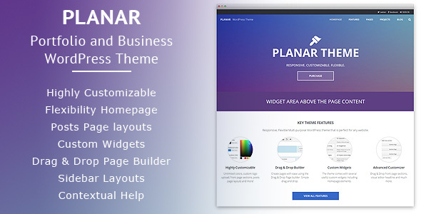 Planar Preview Wordpress Theme - Rating, Reviews, Preview, Demo & Download