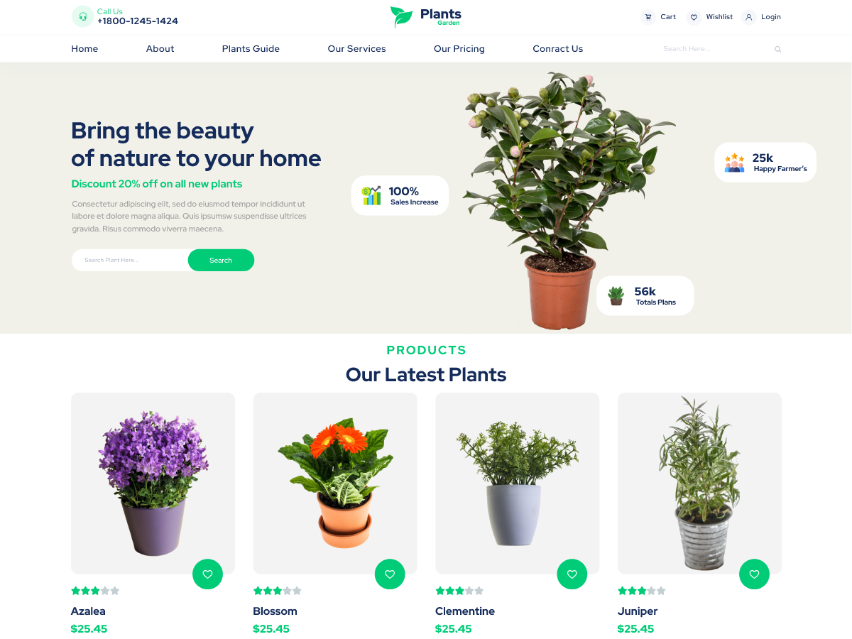 Plant Garden Preview Wordpress Theme - Rating, Reviews, Preview, Demo & Download