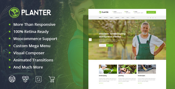 Planter Preview Wordpress Theme - Rating, Reviews, Preview, Demo & Download