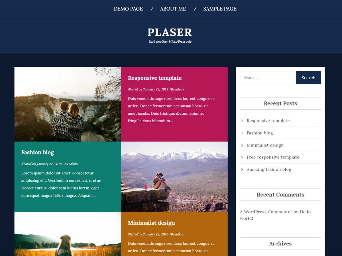 Plaser Preview Wordpress Theme - Rating, Reviews, Preview, Demo & Download