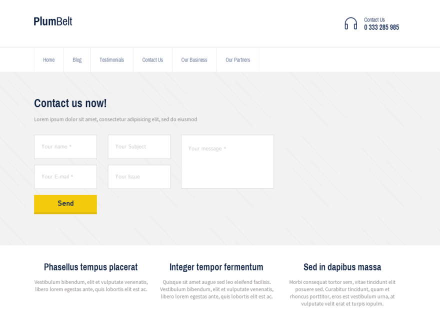 PlumBelt Lite Preview Wordpress Theme - Rating, Reviews, Preview, Demo & Download