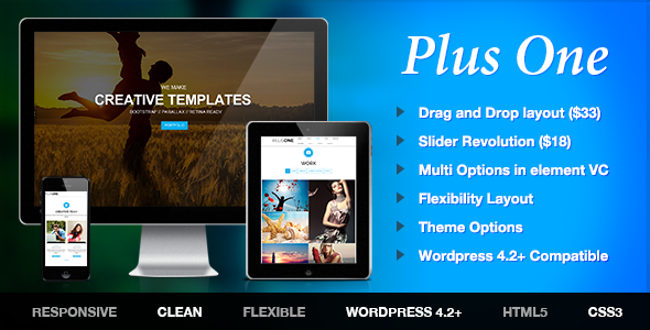 Plus One Preview Wordpress Theme - Rating, Reviews, Preview, Demo & Download