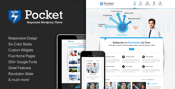 Pocket Responsive Preview Wordpress Theme - Rating, Reviews, Preview, Demo & Download