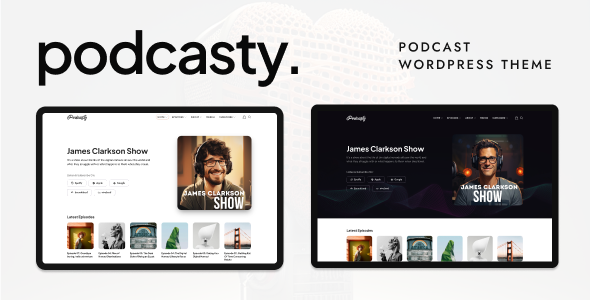 Podcasty Preview Wordpress Theme - Rating, Reviews, Preview, Demo & Download