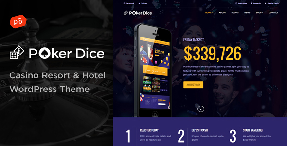 Poker Dice Preview Wordpress Theme - Rating, Reviews, Preview, Demo & Download