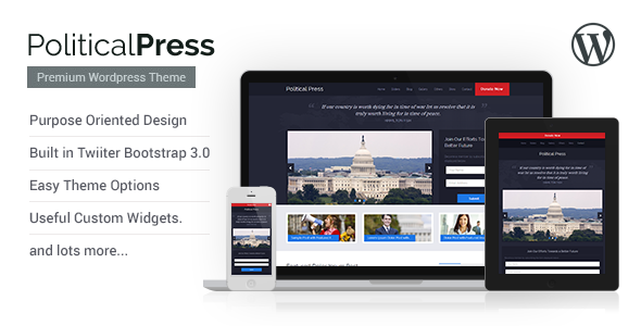 Political Press Preview Wordpress Theme - Rating, Reviews, Preview, Demo & Download