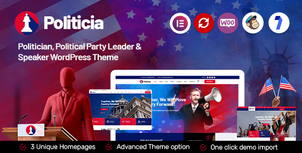 Politicia Preview Wordpress Theme - Rating, Reviews, Preview, Demo & Download