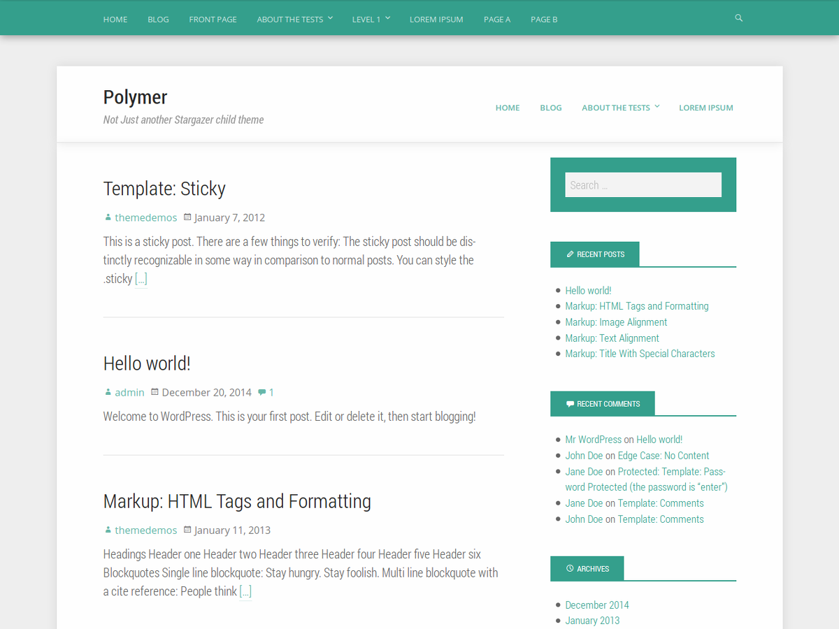 Polymer Preview Wordpress Theme - Rating, Reviews, Preview, Demo & Download