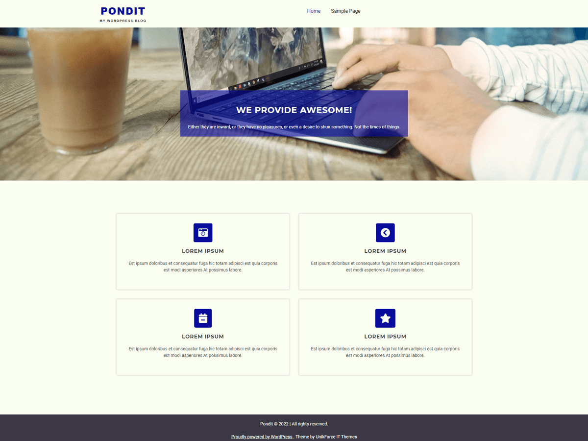 Pondit Preview Wordpress Theme - Rating, Reviews, Preview, Demo & Download