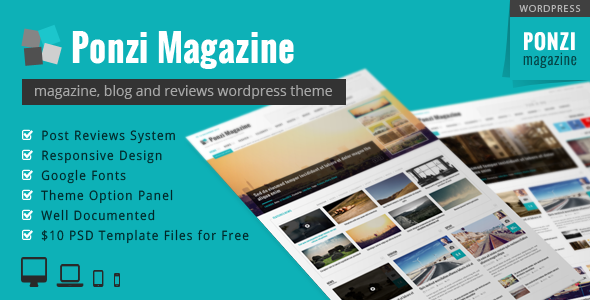 Ponzi Preview Wordpress Theme - Rating, Reviews, Preview, Demo & Download