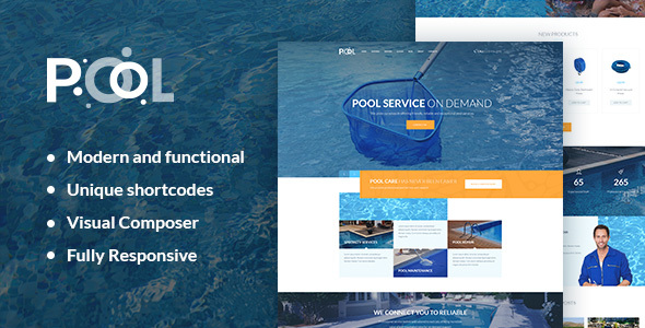 Pool Maintenance Preview Wordpress Theme - Rating, Reviews, Preview, Demo & Download