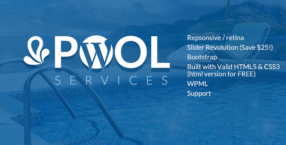 Pool Services Preview Wordpress Theme - Rating, Reviews, Preview, Demo & Download