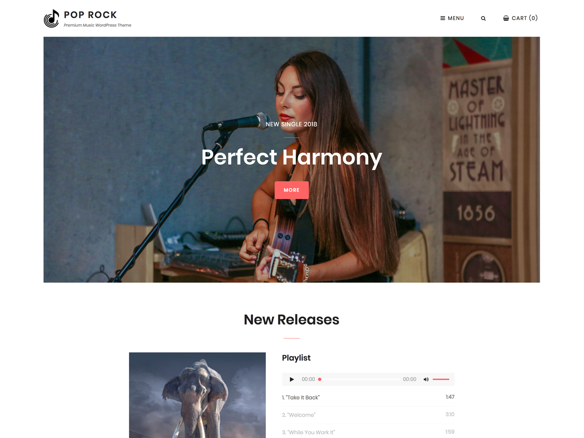 Pop Rock Preview Wordpress Theme - Rating, Reviews, Preview, Demo & Download