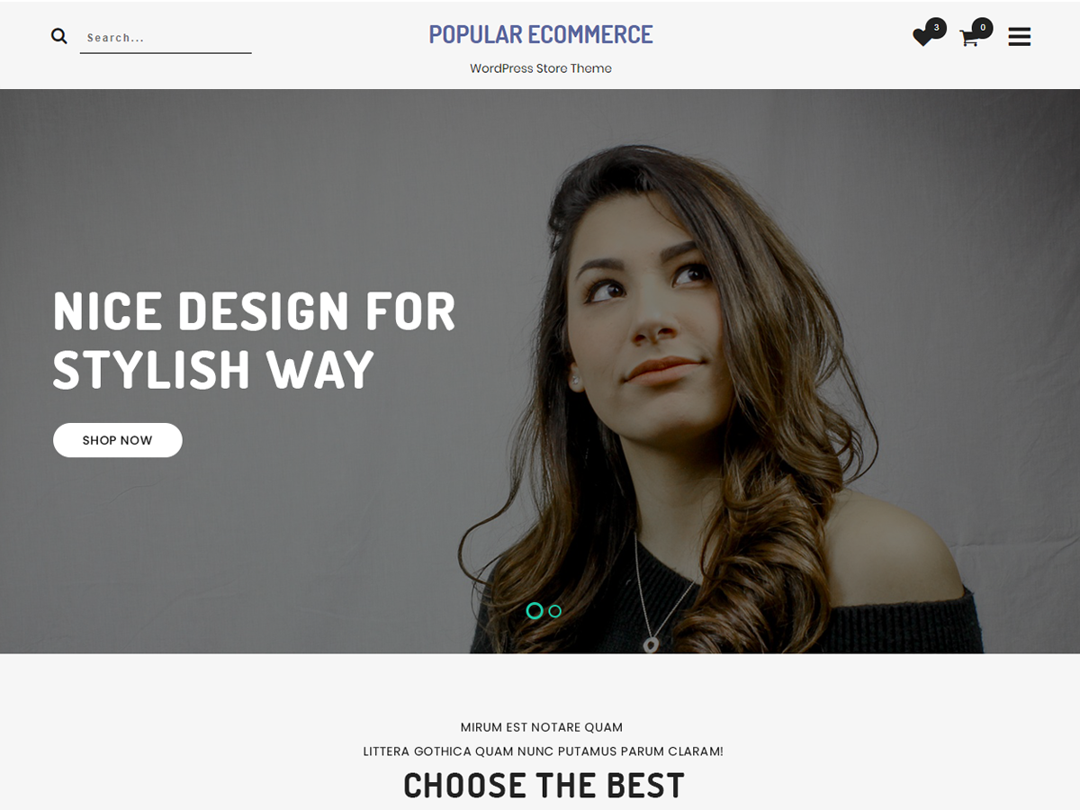 Popular ECommerce Preview Wordpress Theme - Rating, Reviews, Preview, Demo & Download