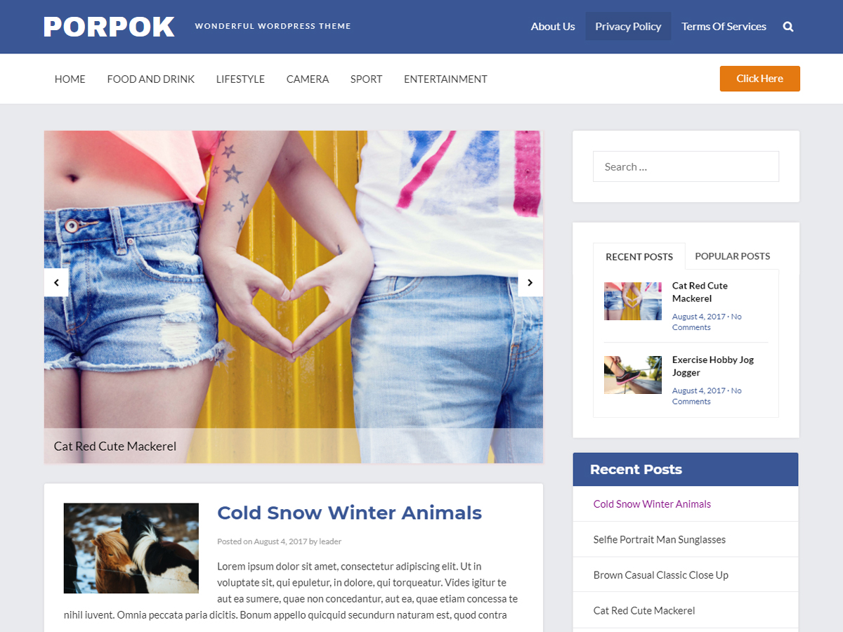 Porpok Preview Wordpress Theme - Rating, Reviews, Preview, Demo & Download