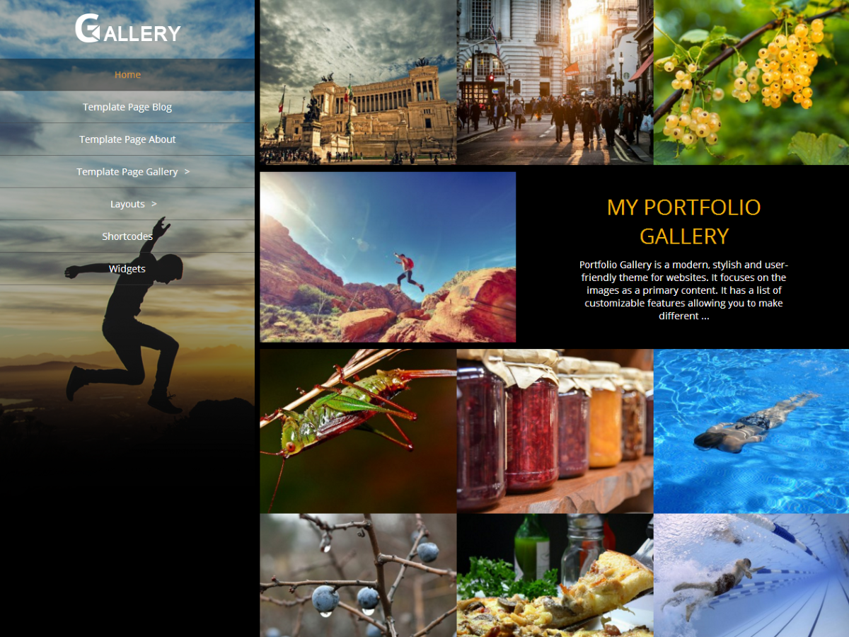 Portfolio Gallery Preview Wordpress Theme - Rating, Reviews, Preview, Demo & Download