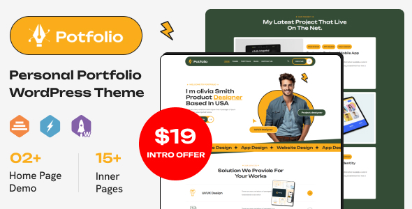 Potfolio Preview Wordpress Theme - Rating, Reviews, Preview, Demo & Download