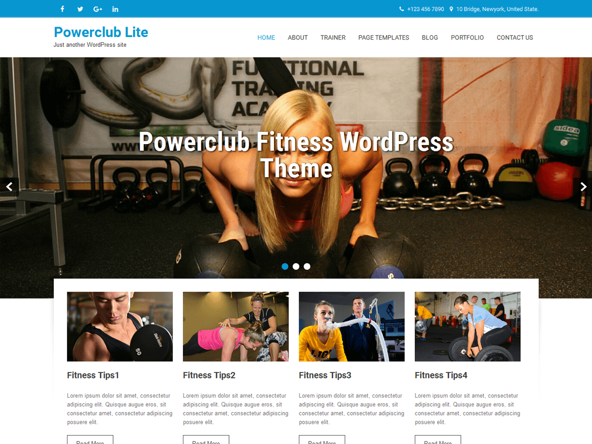 Powerclub Lite Preview Wordpress Theme - Rating, Reviews, Preview, Demo & Download