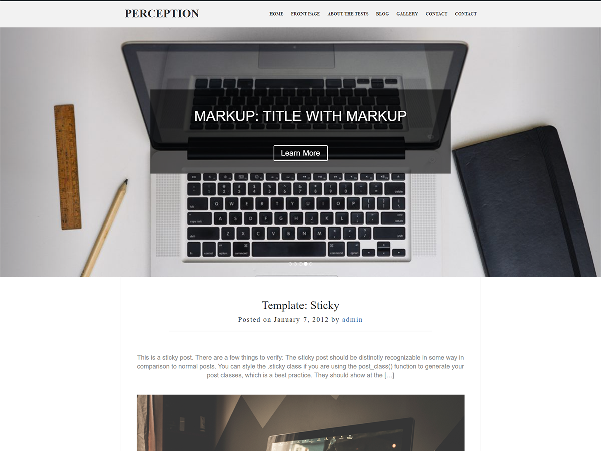 Pperception Preview Wordpress Theme - Rating, Reviews, Preview, Demo & Download
