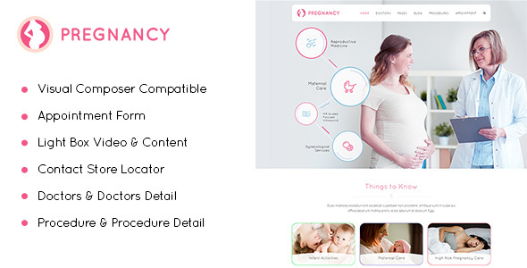 Pregnancy Preview Wordpress Theme - Rating, Reviews, Preview, Demo & Download