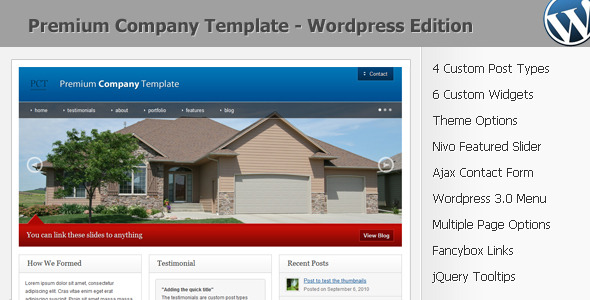 Premium Company Preview Wordpress Theme - Rating, Reviews, Preview, Demo & Download