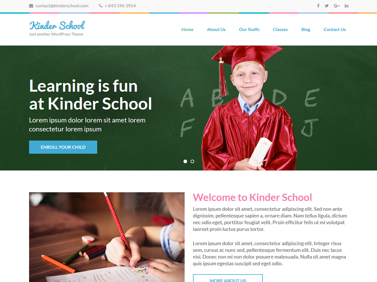 Preschool And Preview Wordpress Theme - Rating, Reviews, Preview, Demo & Download