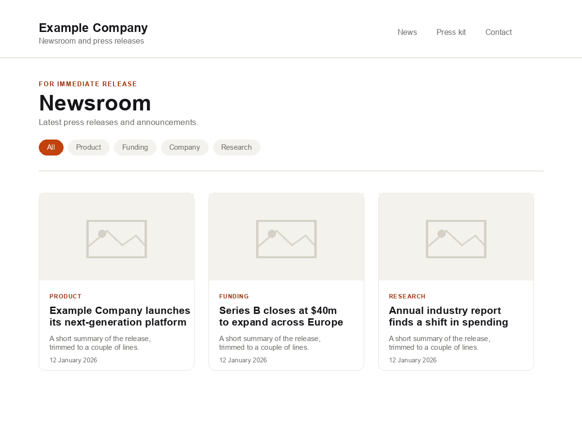 Press Release Preview Wordpress Theme - Rating, Reviews, Preview, Demo & Download