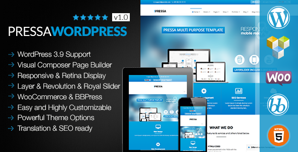 PRESSA Preview Wordpress Theme - Rating, Reviews, Preview, Demo & Download