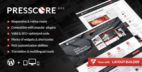 PressCore Preview Wordpress Theme - Rating, Reviews, Preview, Demo & Download
