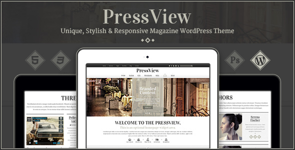 PressView Preview Wordpress Theme - Rating, Reviews, Preview, Demo & Download