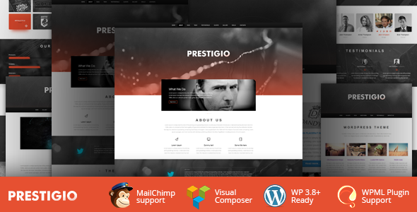 Prestigio One Preview Wordpress Theme - Rating, Reviews, Preview, Demo & Download